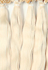 Волосы на капсулах волнистые, цвет №1001 светлый блонд
