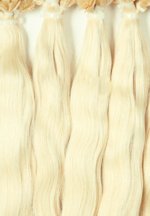 Волосы на капсулах волнистые светлый золотистый блонд цвет 20