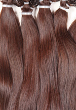 Волосы на капсулах волнистые махагон с шоколадом цвет 32